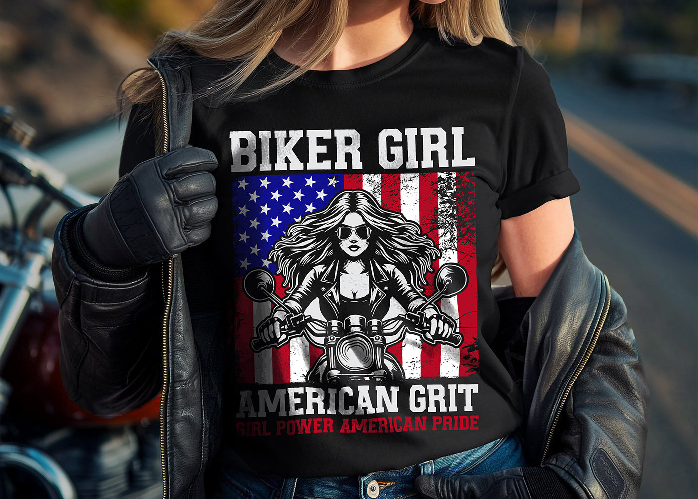 BIKER GIRL 210 GSM Cotton T-Shirt | Bevrook